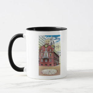 Taza Vista exterior de la casa vieja del estado