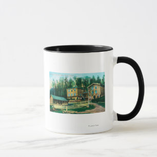 Taza Vista exterior de la casa y de la oficina de