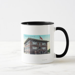 Taza Vista exterior de la escuela secundaria 2