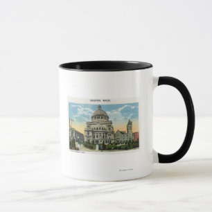 Taza Vista exterior de la iglesia de la ciencia