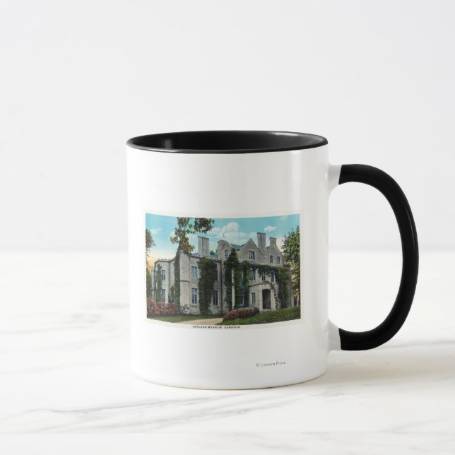 Taza Vista exterior de la mansión Oakland (Derecha)