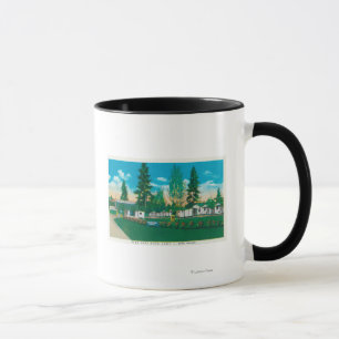 Taza Vista exterior del Campo Automático Pine Tree