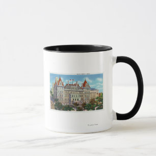 Taza Vista exterior del capitolio del estado