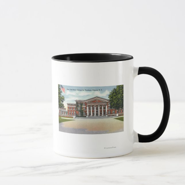 Taza Vista exterior del Colegio Estatal NY para profeso (Derecha)