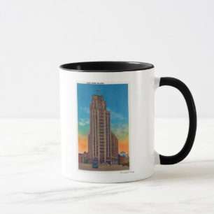 Taza Vista exterior del edificio de la torre del estado