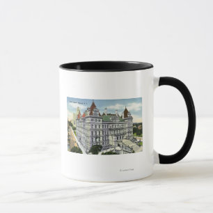 Taza Vista exterior del edificio del capitolio del