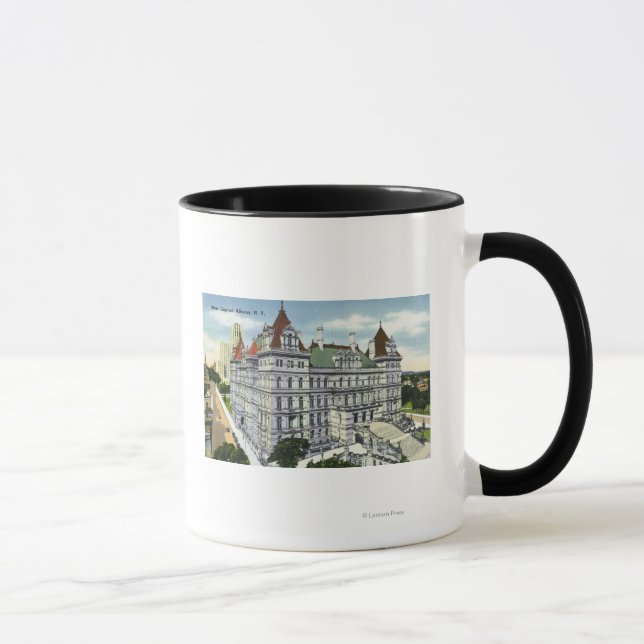 Taza Vista exterior del edificio del Capitolio estatal  (Derecha)