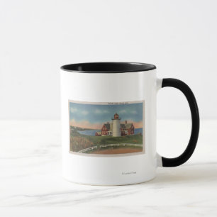 Taza Vista exterior del faro de Nobska
