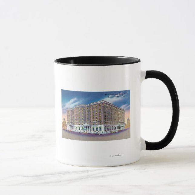 Taza Vista exterior del Hotel Sheraton en Copley (Derecha)