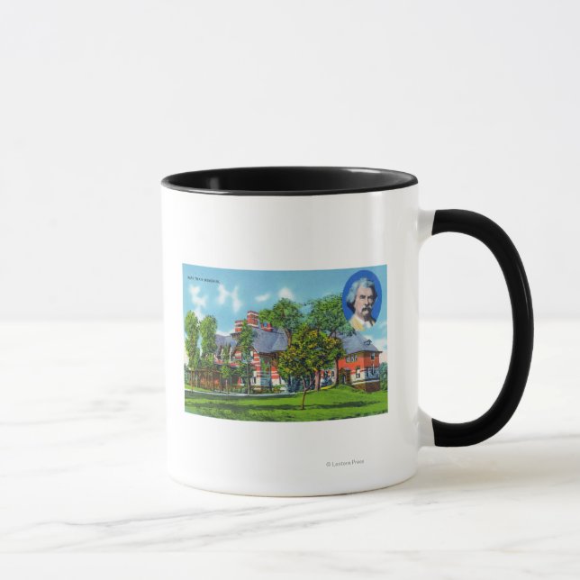 Taza Vista exterior del monumento conmemorativo Mark Tw (Derecha)