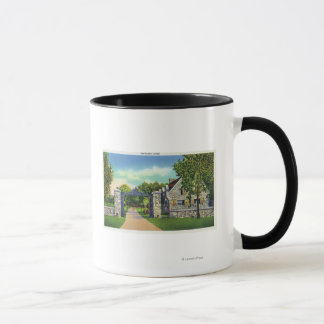 Taza Vista exterior del pabellón de entrada