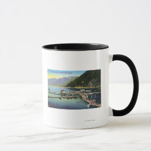 Taza Vista general de la bahía de herradura y del