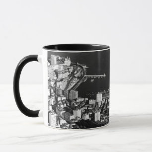 Taza Vista general del puerto del Principado de Mónaco 