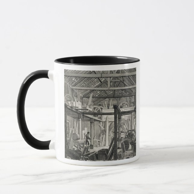 Taza Vista interior de la casa de la reunión del Bunyan (Izquierda)