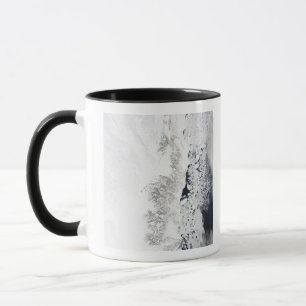 Taza Vista por satélite de la costa del este de