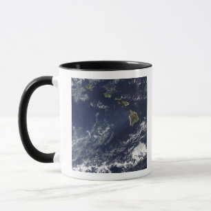 Taza Vista por satélite de la niebla volcánica