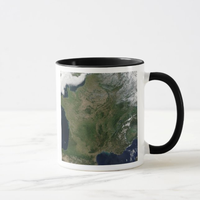 Taza Vista satelital de Francia (Derecha)