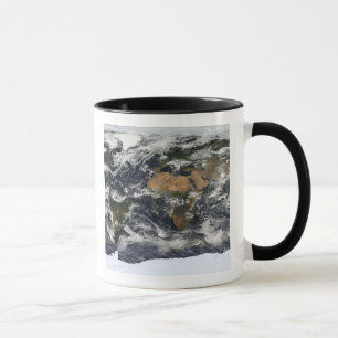 Taza Vista satelital detallada de la Tierra