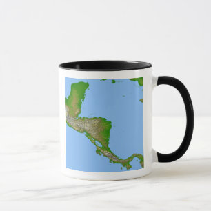 Taza Vista topográfica de America Central