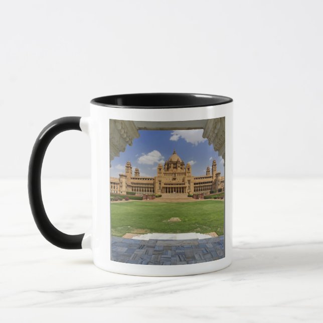 Taza Vista trasera del hotel Umaid Bhawan Palace, Jodjp (Izquierda)