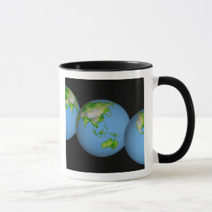Taza Vistas topográficas del mundo
