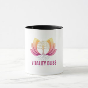 Taza "Vitality Bliss Health & Wellness Logo Mug