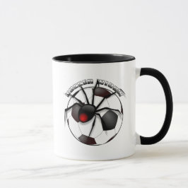 Taza Viuda de fútbol con texto