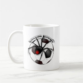 Taza Viuda de fútbol con texto