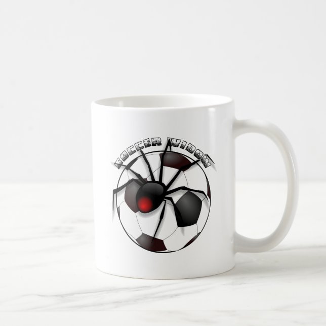 Taza Viuda de fútbol con texto (Derecha)