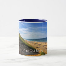 Taza viva de Cape Cod - escena de la playa de