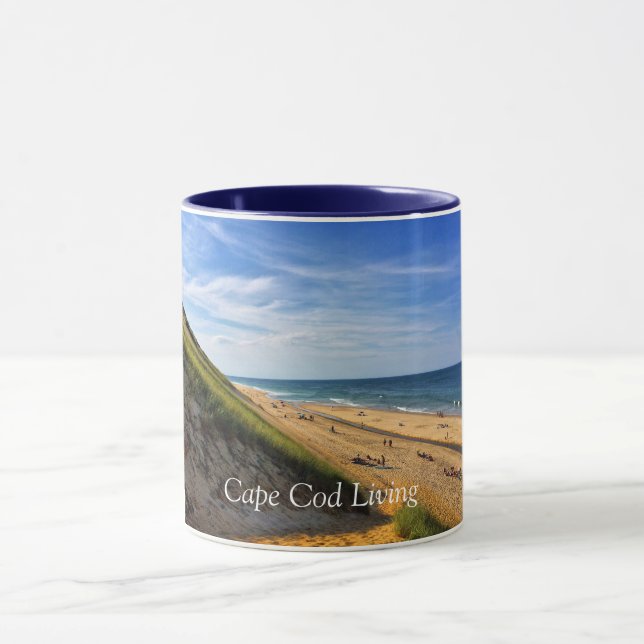 Taza viva de Cape Cod - escena de la playa de (Centro)