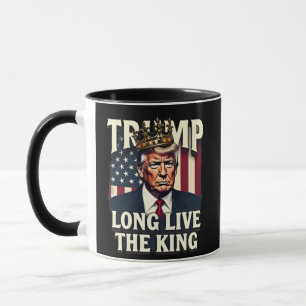 Taza Viva el Rey Pro Trump Patriótico 