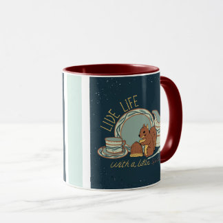 Taza Viva la Vida con Especias en Azul/Guinda
