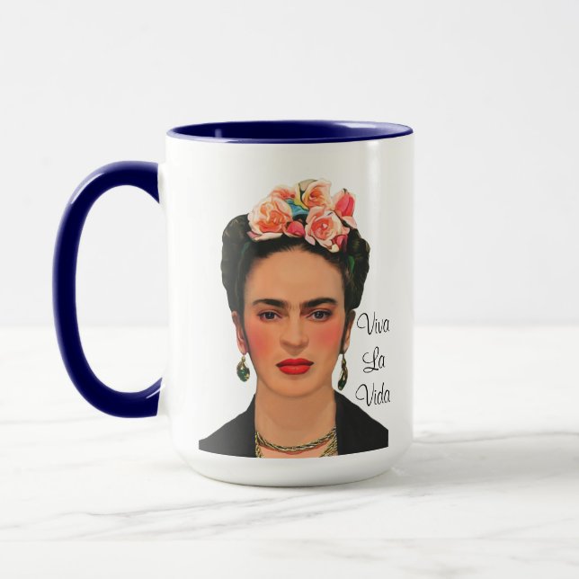 Taza Viva La Vida - Frida Kahlo Mug (Izquierda)
