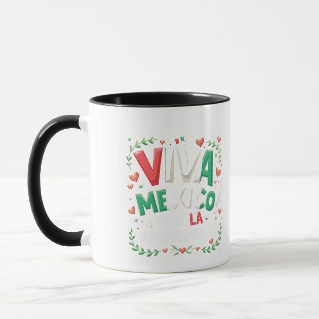 Taza Viva México vive la independencia (Izquierda)