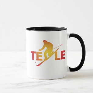 Taza viva TELE del logotipo