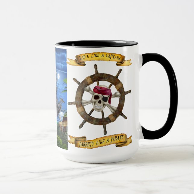 TAZA VIVE COMO UN CAPITÁN, ¡PARTE COMO UN PIRATA! (Derecha)