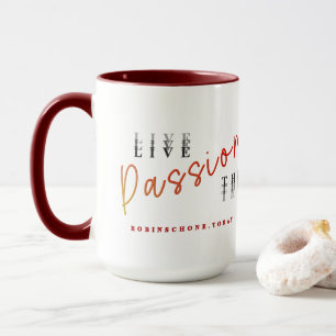 Taza Vive la pasión - Siente el amor
