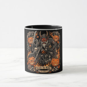 Taza Vive Para Montar Variación I, Ruta 66 Samurai Oni