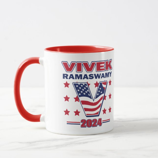 Taza Vivek Ramaswamy para presidente (Izquierda)