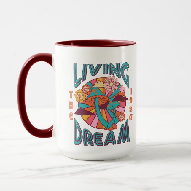 Taza Viviendo el sueño de los 90. (Izquierda)