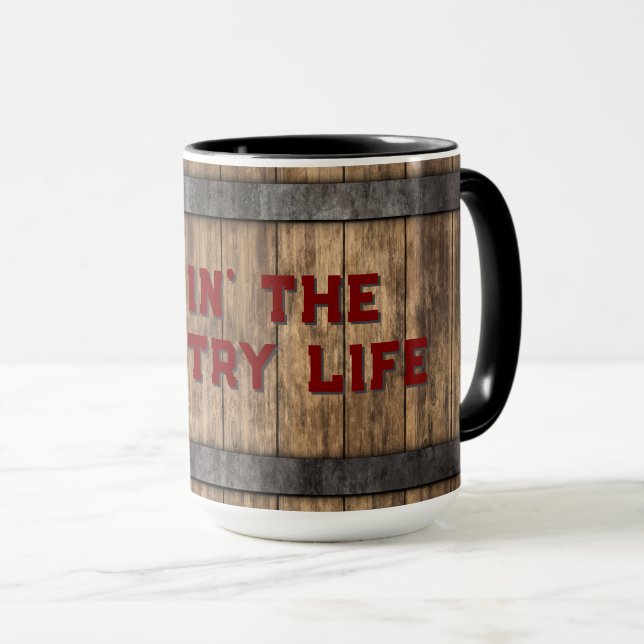 Taza Viviendo la vida en el campo (Anverso derecho)