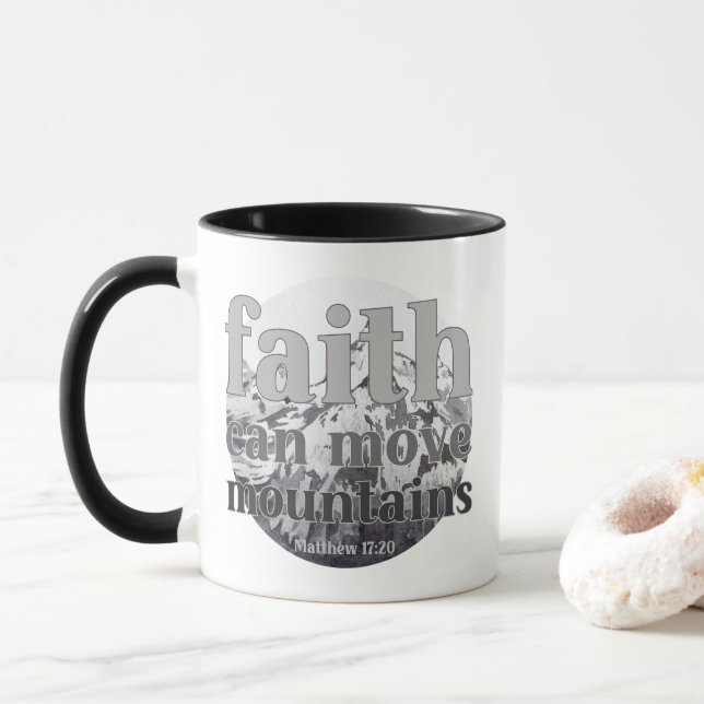 Taza Vivir por la fe (Con donut)