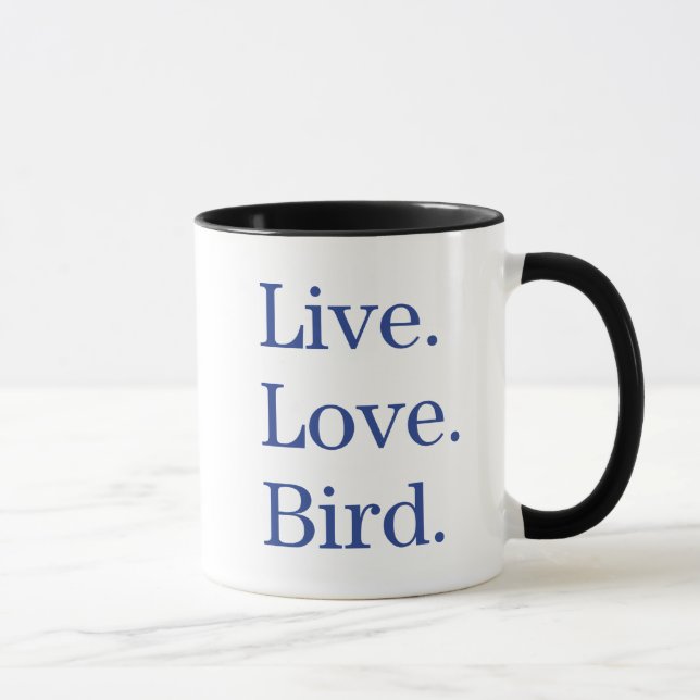 Taza Vivo. Amor. Pájaro (Derecha)