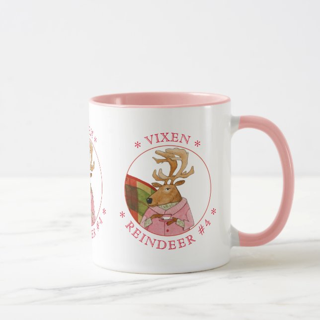 Taza VIXEN REINDEER Pink Combo Mug (Derecha)