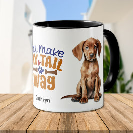 Taza Vizsla Cuppy Perro Me Haces La Mordaza