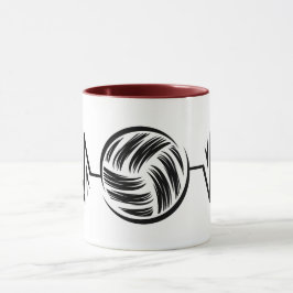 Taza Voleibol divertido de la brocha - ritmo negro