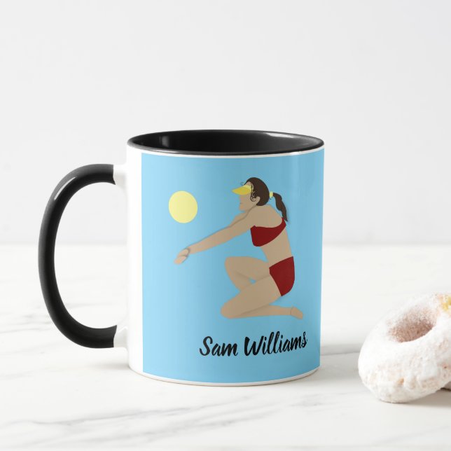 Taza Voleibol playa (Con donut)