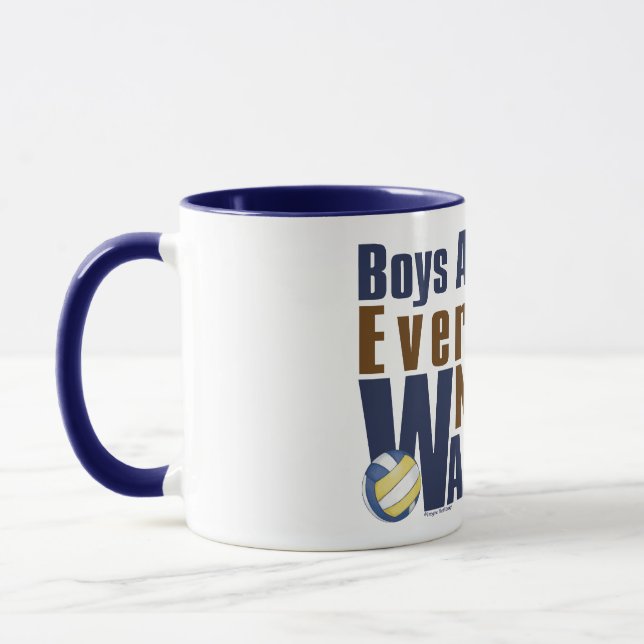Taza Vollyball de Waterboy en azul (Izquierda)
