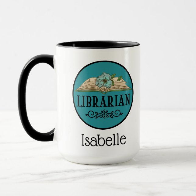 Taza Voluntario de Biblioteca Bibliotecaria (Izquierda)